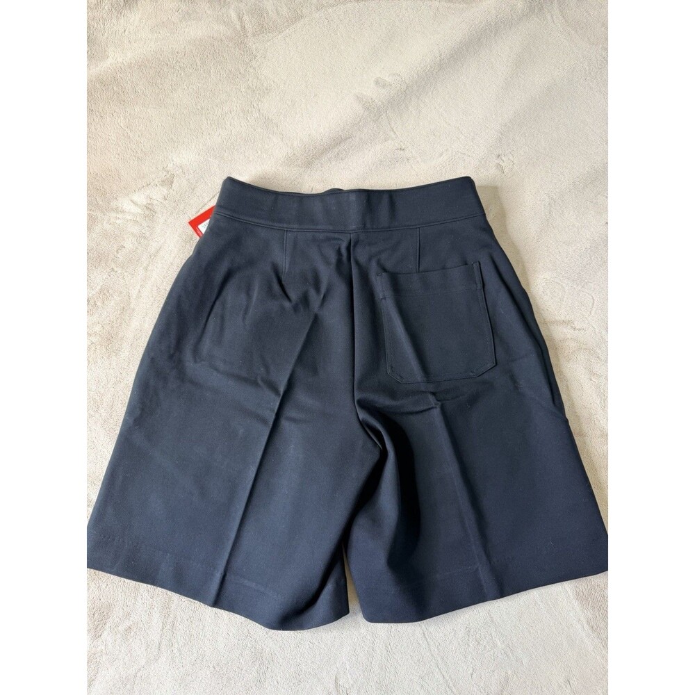 Spanx Women  Classic Black Ponte Button Tab Pocket Shorts Size Medium ,pull on - Picture 5 of 14